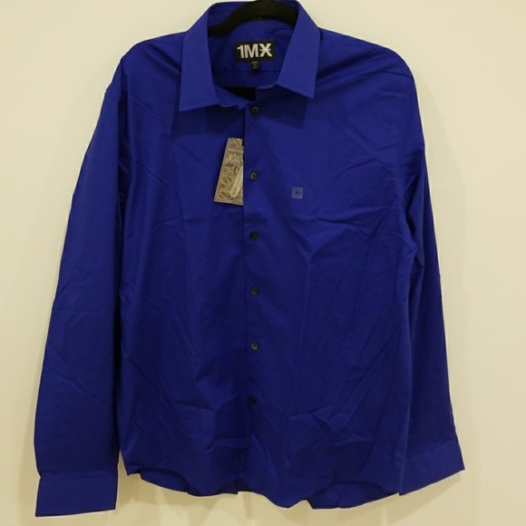 Brand New Mens Express Royal Blue Shirt 